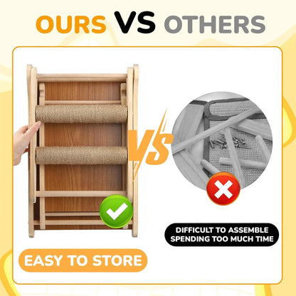 Cat Sisal Scratching Ramp Cats Scratching Post Kitten Scratcher Ramp Sisal Scratcher Posts for Indoor with Cat Teaser